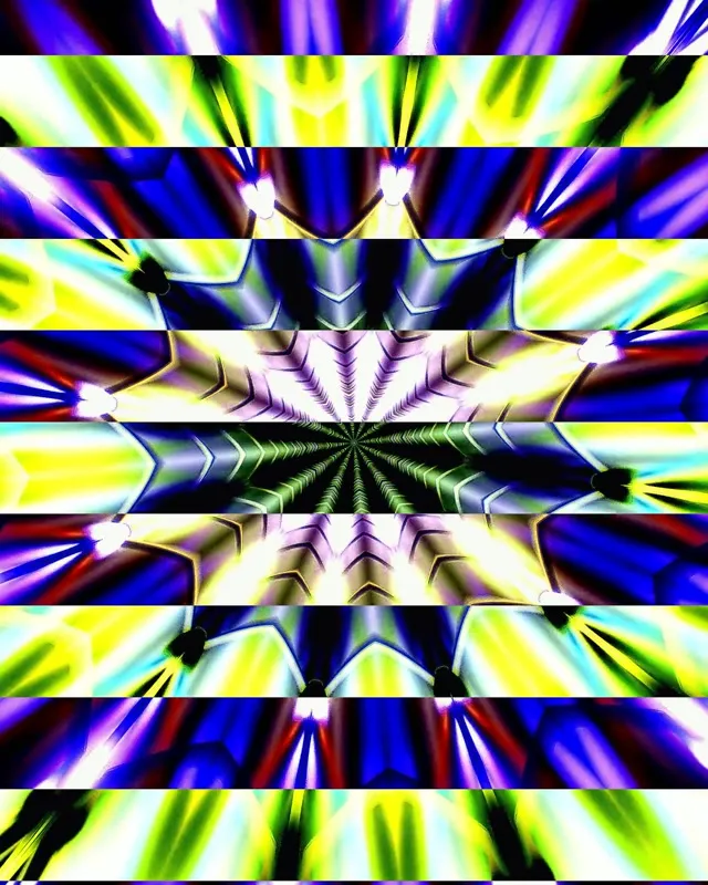 Neon Tunnel Kaleidoscope Vortex 4:5 Instagram 60fps Screensaver