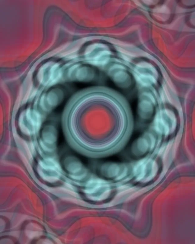 Pulsating Cyan Hexagon Neon Tunnel 4:5 Instagram 60fps Screensaver VJ Loop