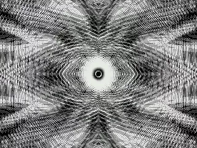 4:3 Classic 60fps Neon Tunnel Screensaver | Fractal Kaleidoscope Vortex