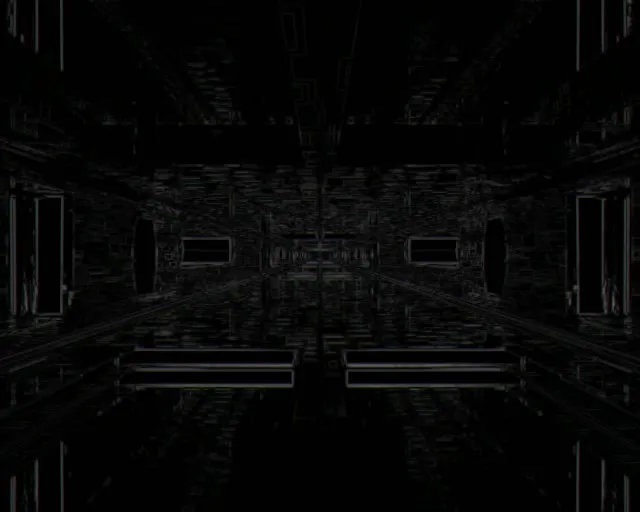 5:4 Industrial Neon Tunnel 60fps VJ Loop Screensaver Glitchy Cyberspace