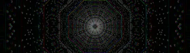 Neon Tunnel Fractal Kaleidoscope Vortex 32:9 Ultrawide 60fps Screensaver Loop