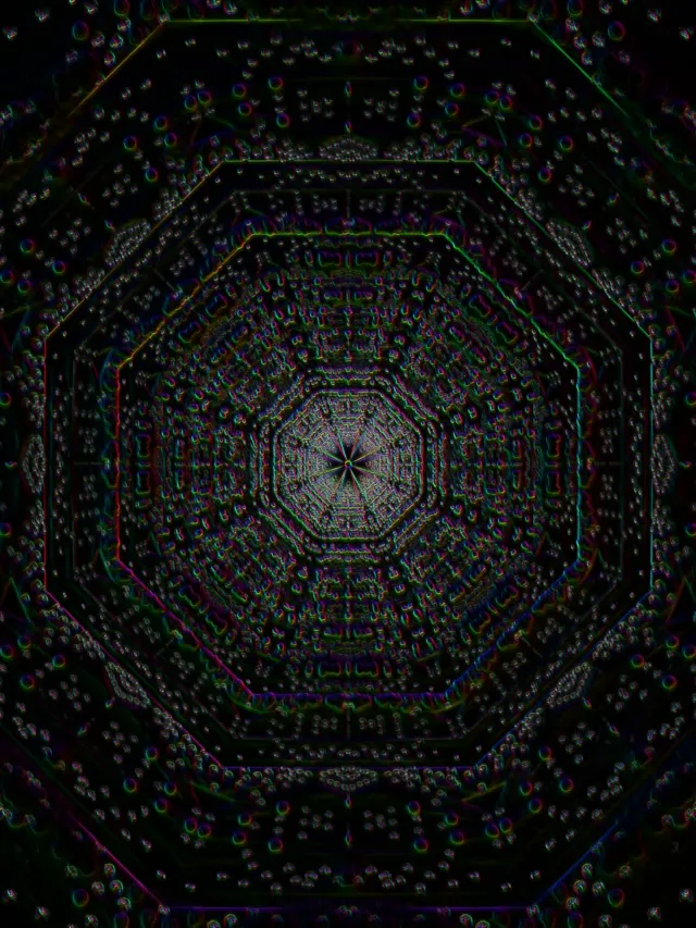 Neon Tunnel Kaleidoscope Vortex | 3:4 iPad Portrait 60fps Screensaver Loop