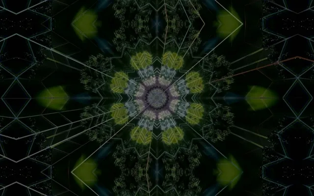 16:10 Macbook Neon Tunnel Screensaver - Spiraling Diamond Vortex 60fps VJ Loop