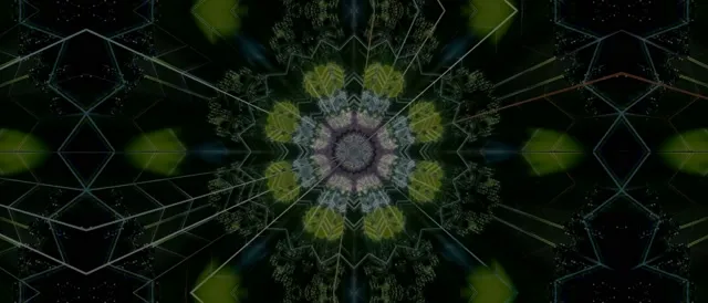 Neon Tunnel Fractal Kaleidoscope VJ Loop 21:9 Ultrawide 60fps Screensaver