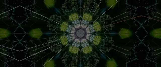Neon Tunnel Kaleidoscope Vortex 60fps Screensaver 2.39:1 Cinemascope