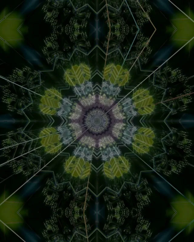 Neon Tunnel VJ Loop 4:5 Instagram 60fps Screensaver Kaleidoscope
