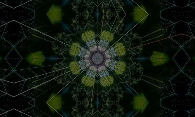 5:3 Wide 60fps Neon Tunnel Kaleidoscope Vortex Loop Screensaver