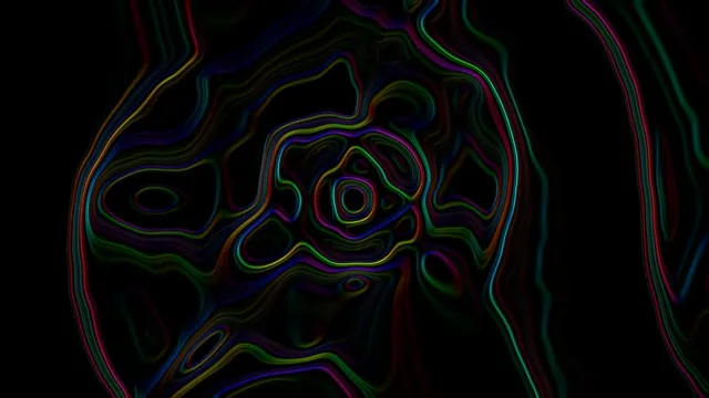 Neon Tünel Ekran Koruyucu 4K UHD 60fps Renkli Çizgiler VJ Loop