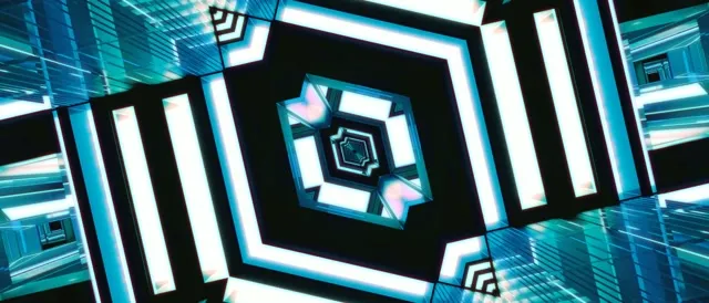 Neon Tonnel Spiraal Diamant VJLoops 21:9 Ultrawide 60fps Skermsaver