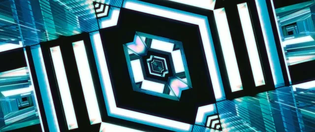 Túnel de Neó Vòrtex Diamant Espiral VJ Loop 2.39:1 Cinemascope 60fps Protector de Pantalla