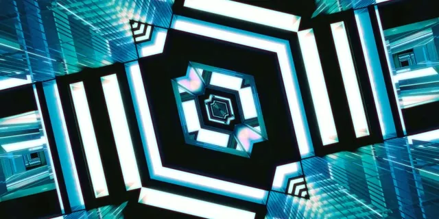 Neon Alagút Spirál Gyémánt VJLoops 2:1 Univisium 60fps Képernyővédő