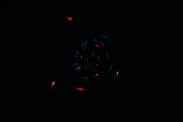 Neon Tunnel Kaleidoscope Flower Vortex VJ Loop 3:2 Surface 60fps Προστάσιας Οθόνης