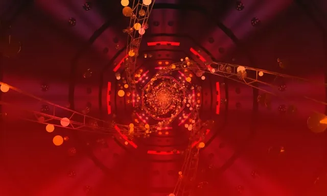 Неоновый Туннель Восьмиугольник Вортекс VJ Loop 5:3 Широкий 60fps Заставка