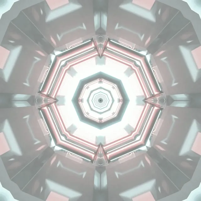 霓虹隧道八角形漩渦 VJLoops 1:1 正方形 60fps 螢幕保護程式