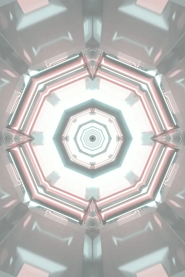 Túnel de Neó Octàgon Vòrtex VJLoops 2:3 Foto Portrait 60fps Protector de Pantalla