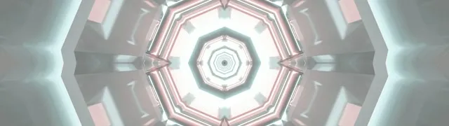 Neon Tunnel Kaheksanurk Keeris VJ Loop 60fps 32:9 Ülilai Ekraanisääst