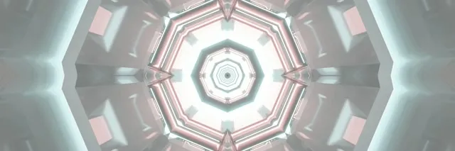 नियॉन टनल हेक्सागन भंवर VJ Loop 3:1 ट्रिपल वाइड 60fps स्क्रीनसेवर