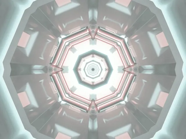 Tunel Neon Oktagon Vorbull VJ Loop 4:3 Classic 60fps Screensaver