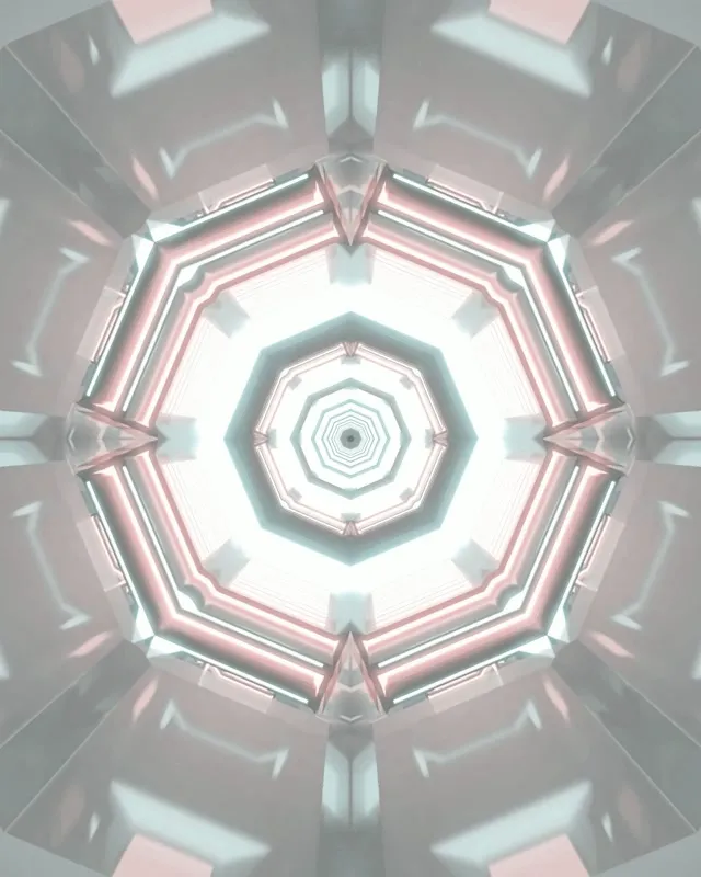 Neon tunel oktagon vrtlog VJ Loop 4:5 Instagram 60fps čuvar ekrana