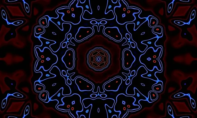Neon Tunnel Kaleidoscope Vj Loop 5:3 Wyd 60fps Skermbeveiliging