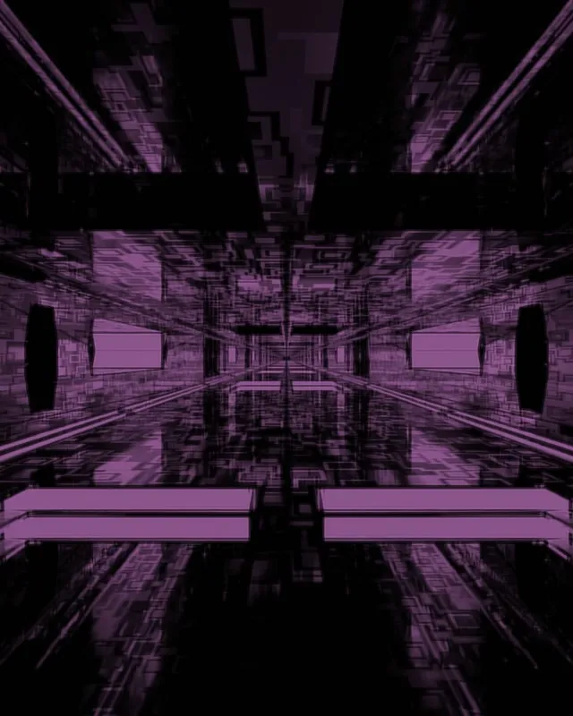 Neon Tunnel VJ Loop 4:5 Instagram 60fps Screensaver Pulsating Purple Vortex
