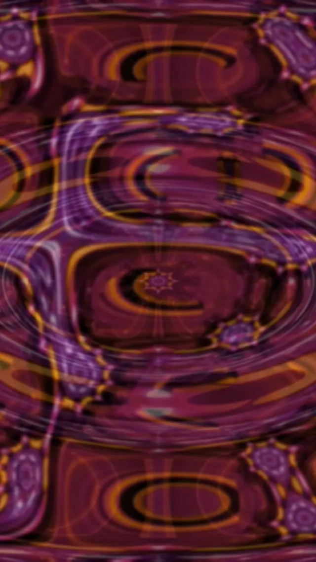 Pulsating Orange Orbs Neon Tunnel 9:16 Reels 60fps Screensaver VJ Loop