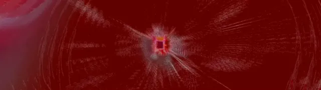 32:9 Ultrawide Neon Tunnel Pulsating Red Vortex VJ Loop 60fps Screensaver