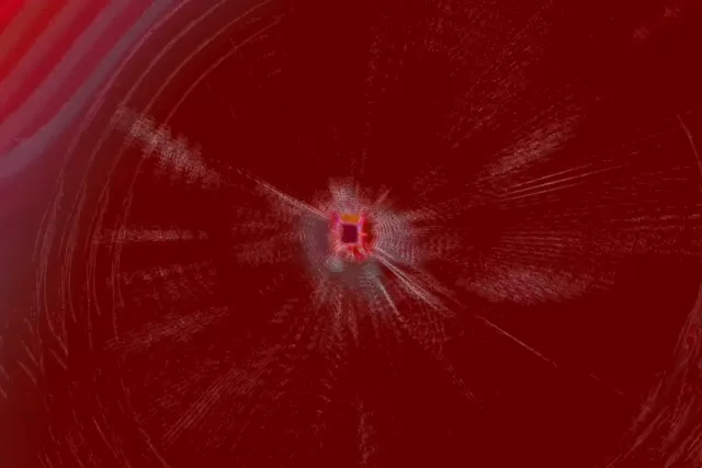Crimson Vortex Neon Tunnel VJ Loop 60fps 3:2 Screensaver