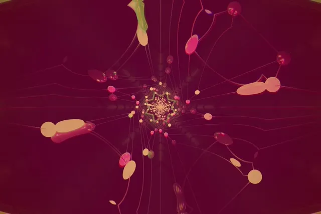 Twnnel Neon Kaleidoscope Seren VJ Loop 3:2 Surface 60fps Arbedwr Sgrin