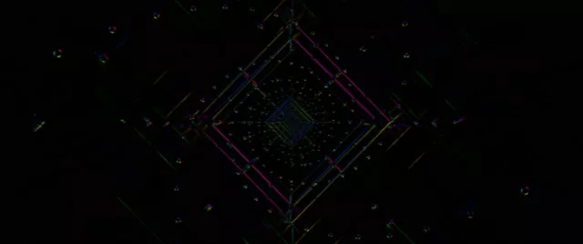 Neon Tunnel Diamond Vortex VJ Loop 2.39:1 Cinemascope 60fps Screensaver