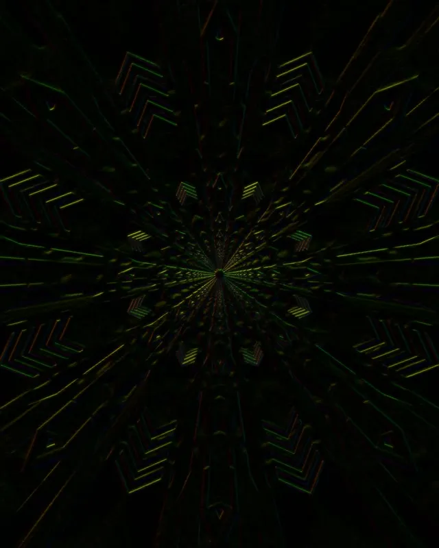 Neon Tunnel VJ Loop 4:5 Instagram 60fps Screensaver Spiraling Arrow Vortex