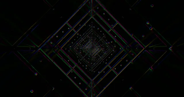 Neon Tunnel Screensaver 4K UHD 60FPS VJ Loop Geometric Lights
