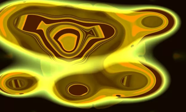 VJ Loop Neon Tunnel Glowing Vortex 5:3 Wide 60fps Screensaver