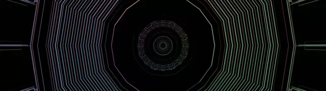 Neon Tunnel VJ Loop 32:9 Ultrawide 60fps Screensaver Octagon Vortex