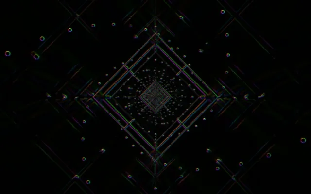 16:10 Macbook Neon Tunnel Diamond Vortex VJ Loop 60fps Screensaver