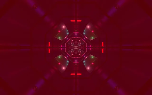 霓虹隧道八角 VJ循环 60fps 16:10 Macbook 屏保