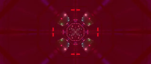 Tunel Neon Oktagon Vorbull VJ Loop 21:9 Ultrawide 60fps Screensaver