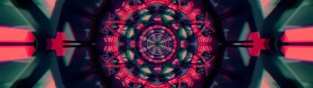 Tunnel Neon Caleidoscopio Vortice 32:9 Super Ultrawide 60fps Screensaver VjLoops
