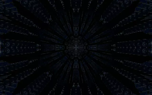 Blue Neon Tunnel Radiating Vortex 16:10 Macbook 60fps Screensaver