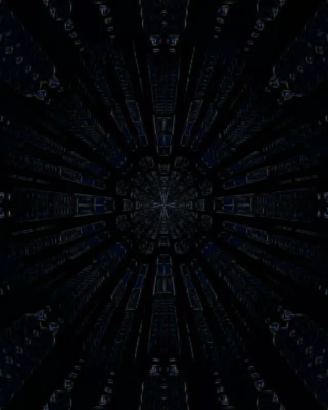 Neon Tunnel VJ Loop 4:5 Instagram 60fps Radiating Blue Vortex Screensaver
