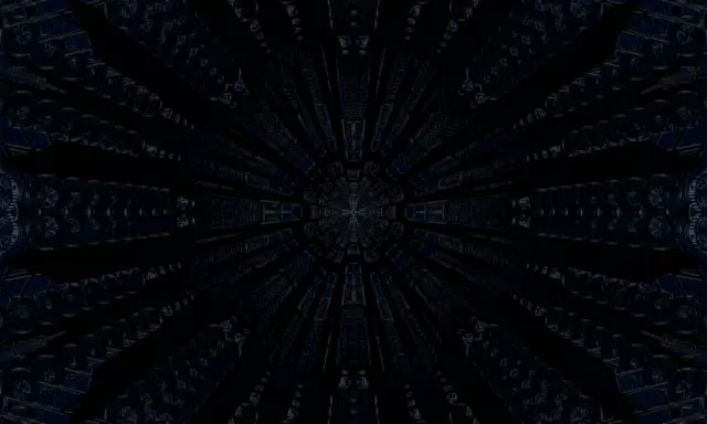 Neon Tunnel VJ Loop 5:3 Wide 60fps Screensaver Radial Vortex