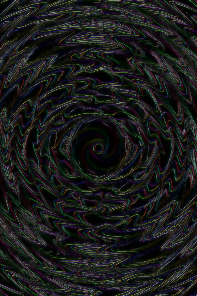 Neon Tunnel Spiraling Vortex 60fps 2:3 Portrait Screensaver Loop