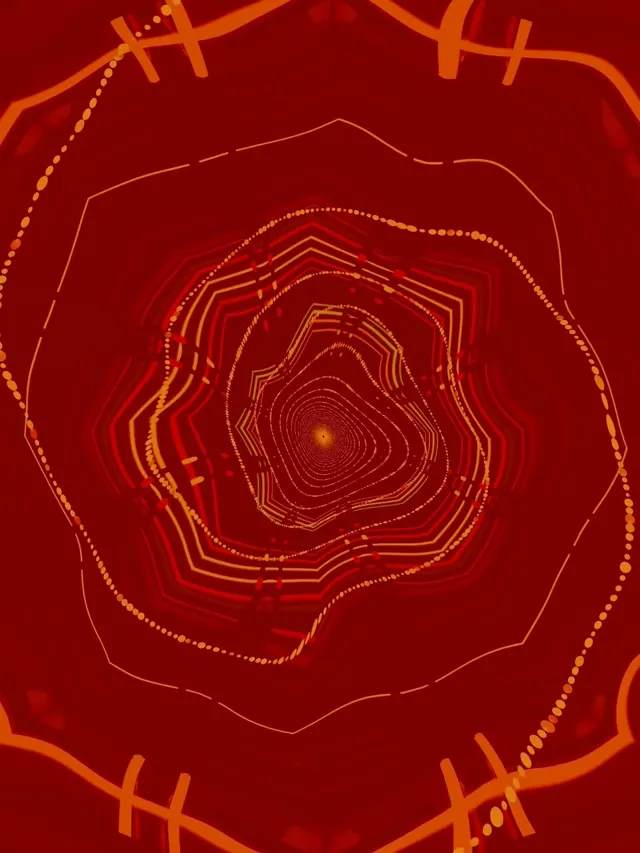 Neónový Tunel Špirálny Vír 3:4 iPad Portrét 60fps Šetrič Obrazovky Vj Loop