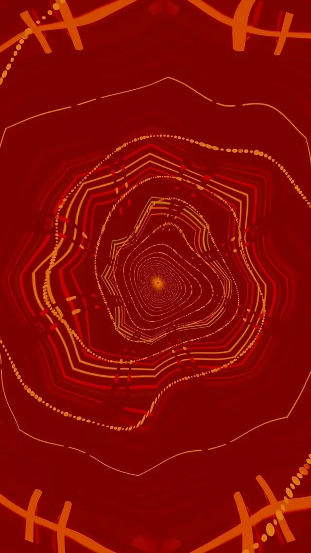 Neon Tunnel Spiráló Nyolcszög Örvény Vj Loop 9:16 Reels 60fps Képernyővédő