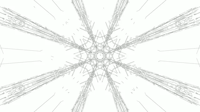 Tia sáng hình học trắng với các mẫu tuyến tính phát ra trong vòng lặp VJ hầm neon 4K 60fps