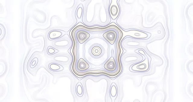 อุโมงค์นีออนที่เป็นนามธรรมพร้อมวงกลมรูปวงรีที่มีศูนย์กลางเดียวกันในสีขาว ลาเวนเดอร์ และสีเทา สร้างลวดลายเชิงสมมาตร—4K VJ loop พื้นหลังภาพ