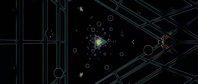 Neon Tunel Pantaila-Babeslea 60fps 21:9 Ultrawide Berde Zirkuluak VJ Loop PC