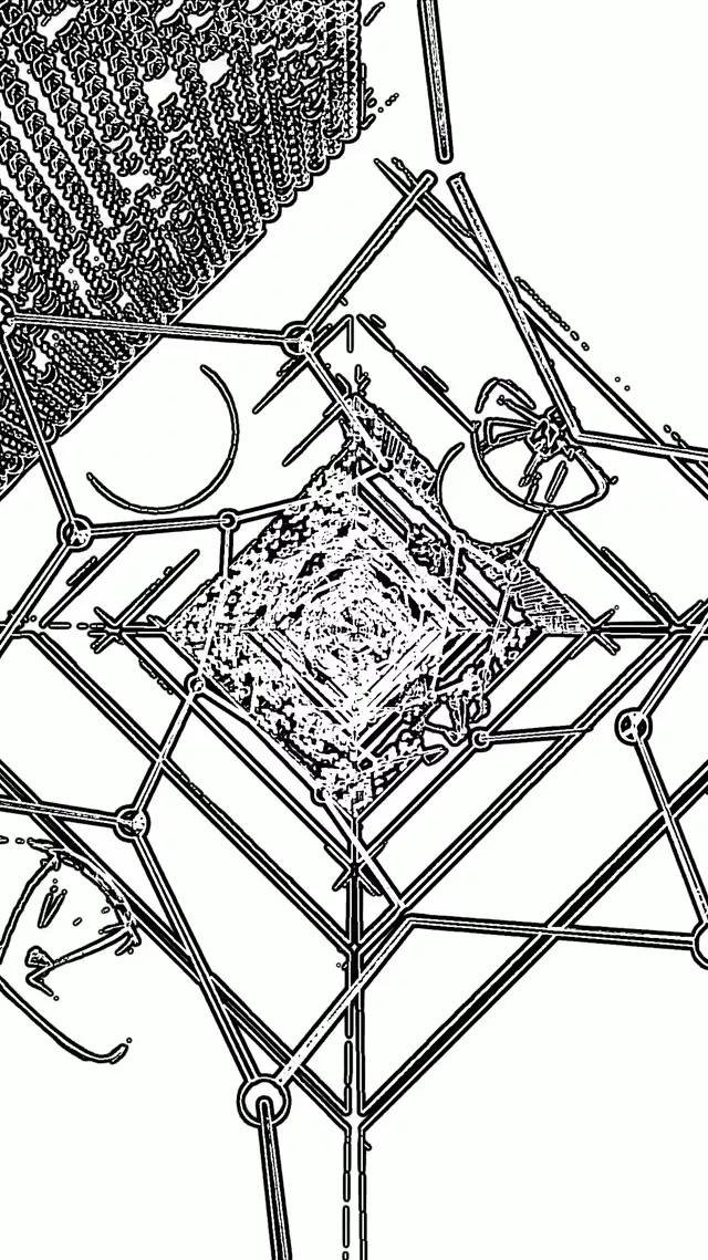 Neon Tunnel Screensaver 60fps 9:16 Reels VJ Loop PC Laptop Geometric Puti