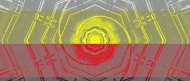 Neon Tunel VJ Loop Cijan Zeleni Oktagon 21:9 Ultrawide 60fps Čuvar Ekrana