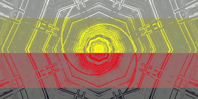 Tunnel Néon Vortex Octogone Cyan Vert VJ Loop 2:1 Univisium 60fps Économiseur d'écran